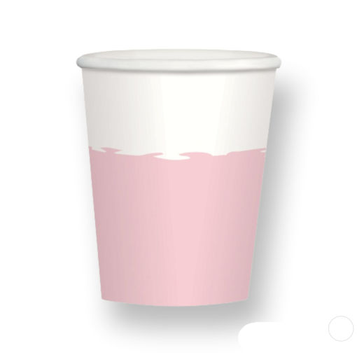 Picture of ROSE GOLD BDAY PAPER CUPS 250ML 8PK